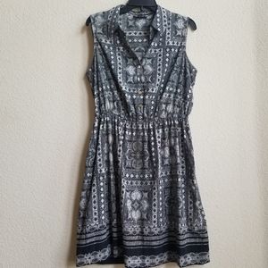 Bohimian collared dress